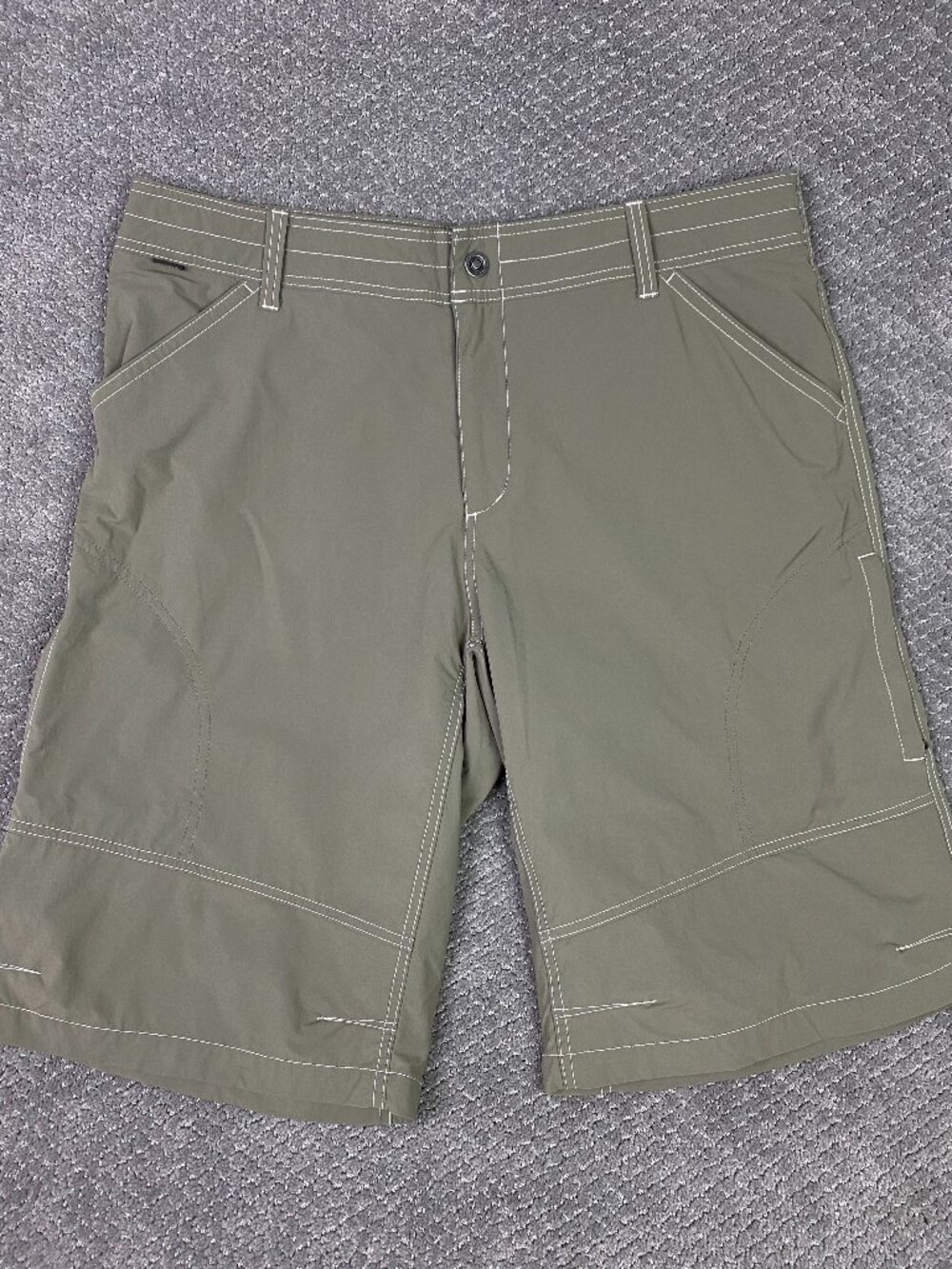 Kuhl Revolvr Shorts Mens 40 Green Hiking Cargo Outdoor 13"